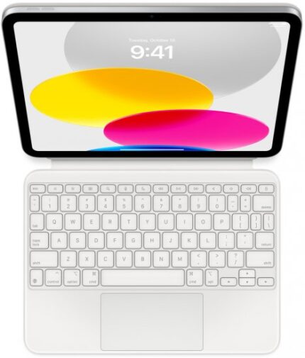 כיסוי מקלדת Apple Magic Keyboard Folio ל- Apple iPad 10.9 Inch 2022 / iPad 11 Inch (A16) 2025 בעברית - צבע White