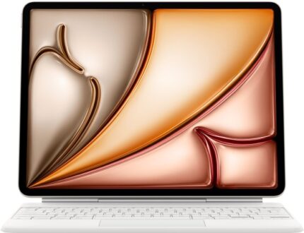 מקלדת Apple Magic Keyboard בעברית ל-iPad Air 13-inch (M3/M2) - צבע לבן